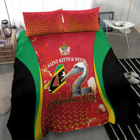 Saint Kitts and Nevis Bedding Set Pelican 42nd Independence Anniversary - Wonder Print Shop