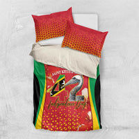 Saint Kitts and Nevis Bedding Set Pelican 42nd Independence Anniversary - Wonder Print Shop
