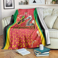 Saint Kitts and Nevis Blanket Pelican 42nd Independence Anniversary - Wonder Print Shop