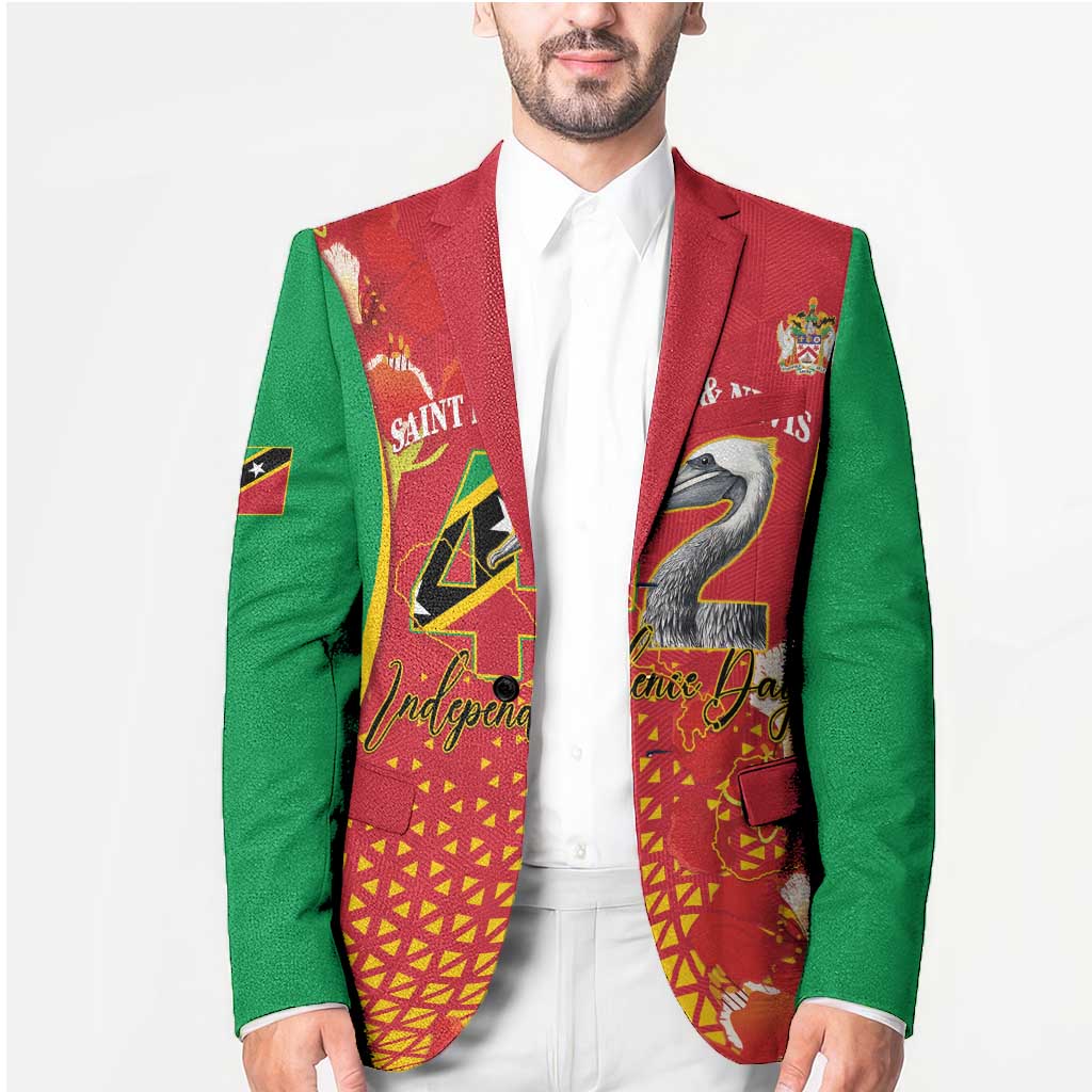Personalized Saint Kitts and Nevis Blazer Pelican 42nd Independence Anniversary - Wonder Print Shop