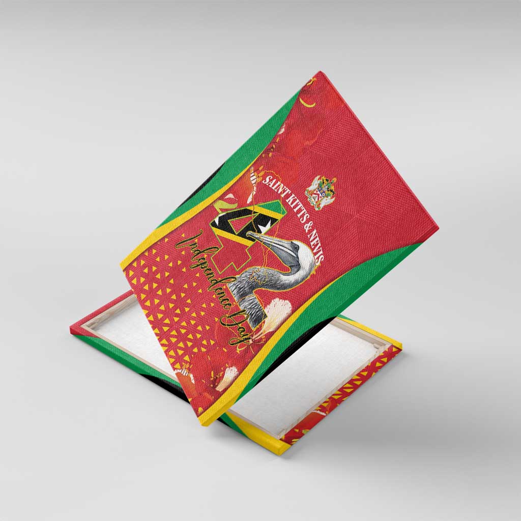 Saint Kitts and Nevis Canvas Wall Art Pelican 42nd Independence Anniversary - Wonder Print Shop