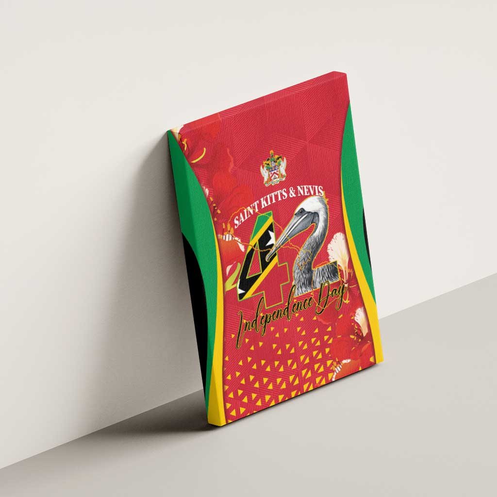Saint Kitts and Nevis Canvas Wall Art Pelican 42nd Independence Anniversary - Wonder Print Shop