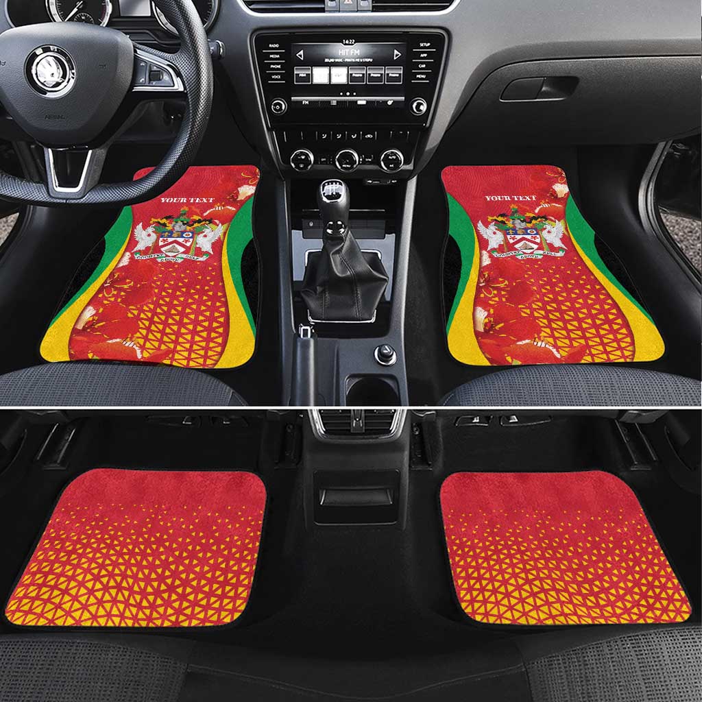 Saint Kitts and Nevis Car Mats Pelican 42nd Independence Anniversary - Wonder Print Shop