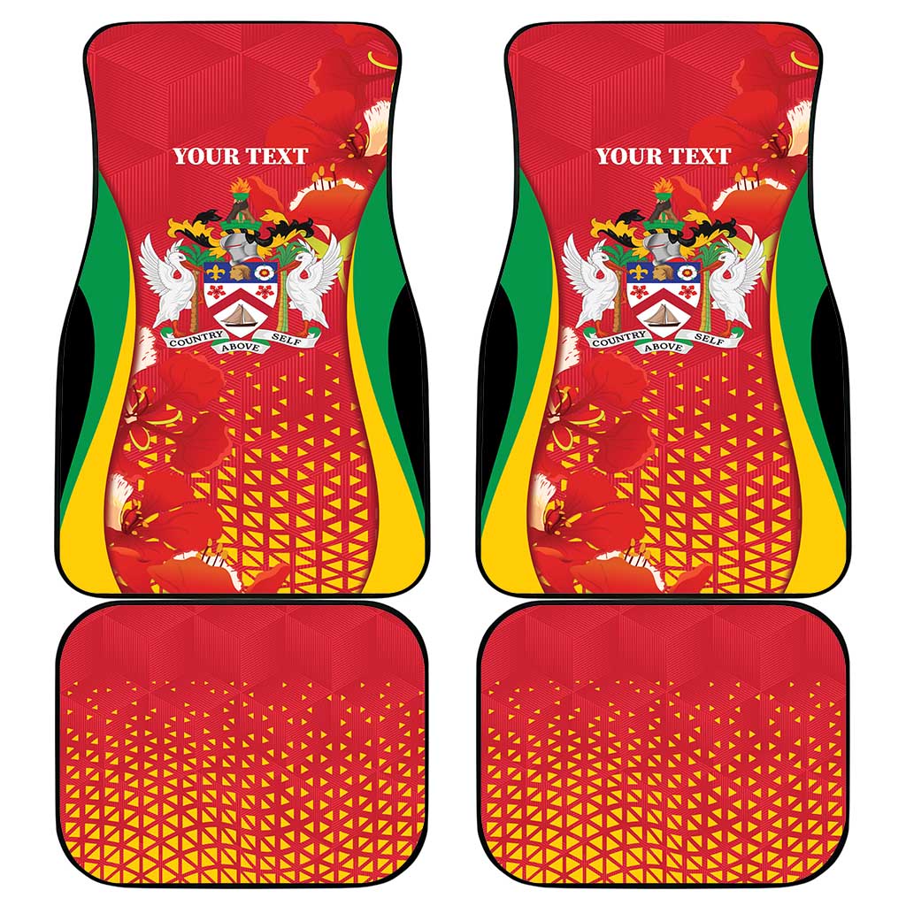 Saint Kitts and Nevis Car Mats Pelican 42nd Independence Anniversary - Wonder Print Shop