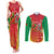 Personalized Saint Kitts and Nevis Couples Matching Tank Maxi Dress and Long Sleeve Button Shirt Pelican 42nd Independence Anniversary - Wonder Print Shop