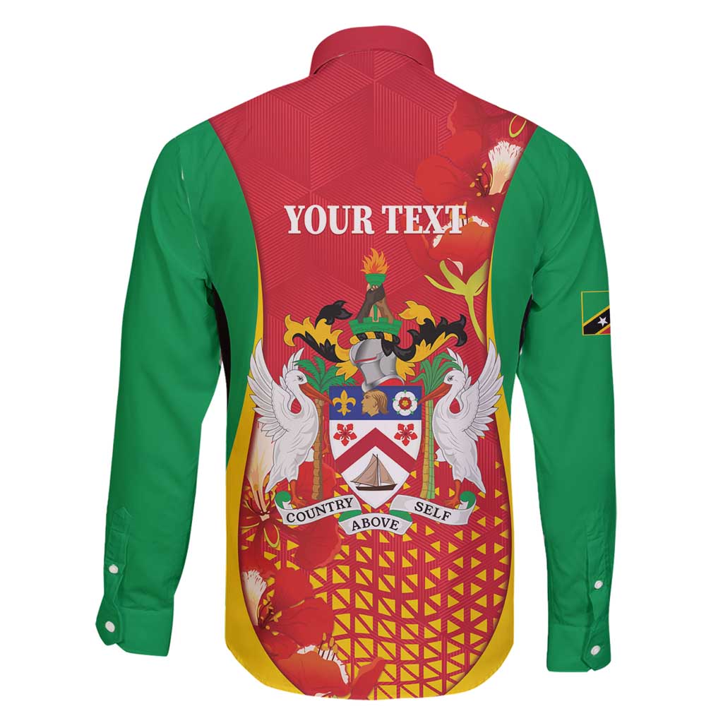 Personalized Saint Kitts and Nevis Family Matching Long Sleeve Bodycon Dress and Hawaiian Shirt Pelican 42nd Independence Anniversary - Wonder Print Shop