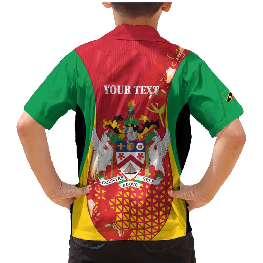 Personalized Saint Kitts and Nevis Family Matching Mermaid Dress and Hawaiian Shirt Pelican 42nd Independence Anniversary - Wonder Print Shop