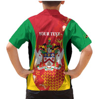 Personalized Saint Kitts and Nevis Family Matching Mermaid Dress and Hawaiian Shirt Pelican 42nd Independence Anniversary - Wonder Print Shop