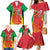 Personalized Saint Kitts and Nevis Family Matching Mermaid Dress and Hawaiian Shirt Pelican 42nd Independence Anniversary - Wonder Print Shop