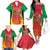 Personalized Saint Kitts and Nevis Family Matching Off The Shoulder Long Sleeve Dress and Hawaiian Shirt Pelican 42nd Independence Anniversary - Wonder Print Shop