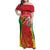 Personalized Saint Kitts and Nevis Family Matching Off Shoulder Maxi Dress and Hawaiian Shirt Pelican 42nd Independence Anniversary - Wonder Print Shop