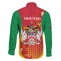 Personalized Saint Kitts and Nevis Family Matching Short Sleeve Bodycon Dress and Hawaiian Shirt Pelican 42nd Independence Anniversary - Wonder Print Shop