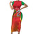Personalized Saint Kitts and Nevis Family Matching Short Sleeve Bodycon Dress and Hawaiian Shirt Pelican 42nd Independence Anniversary - Wonder Print Shop