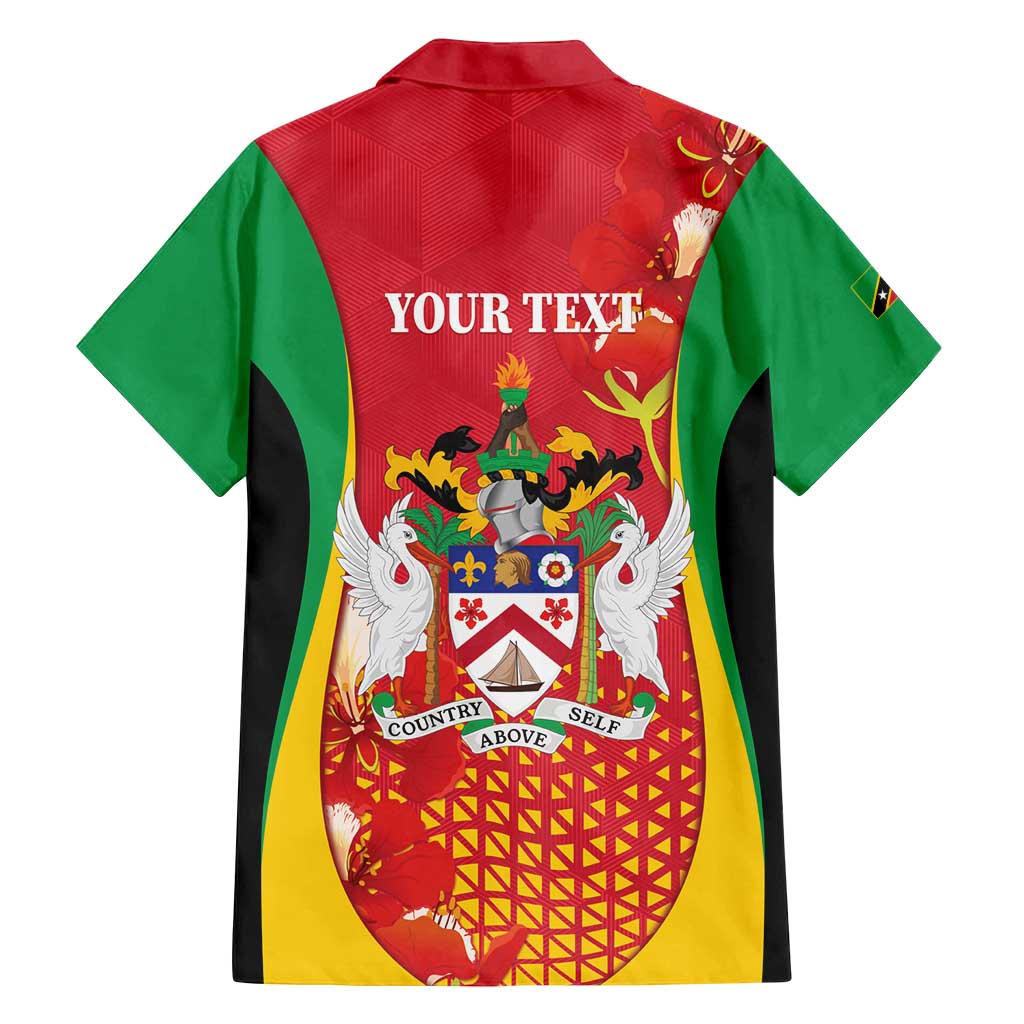 Personalized Saint Kitts and Nevis Family Matching Tank Maxi Dress and Hawaiian Shirt Pelican 42nd Independence Anniversary - Wonder Print Shop