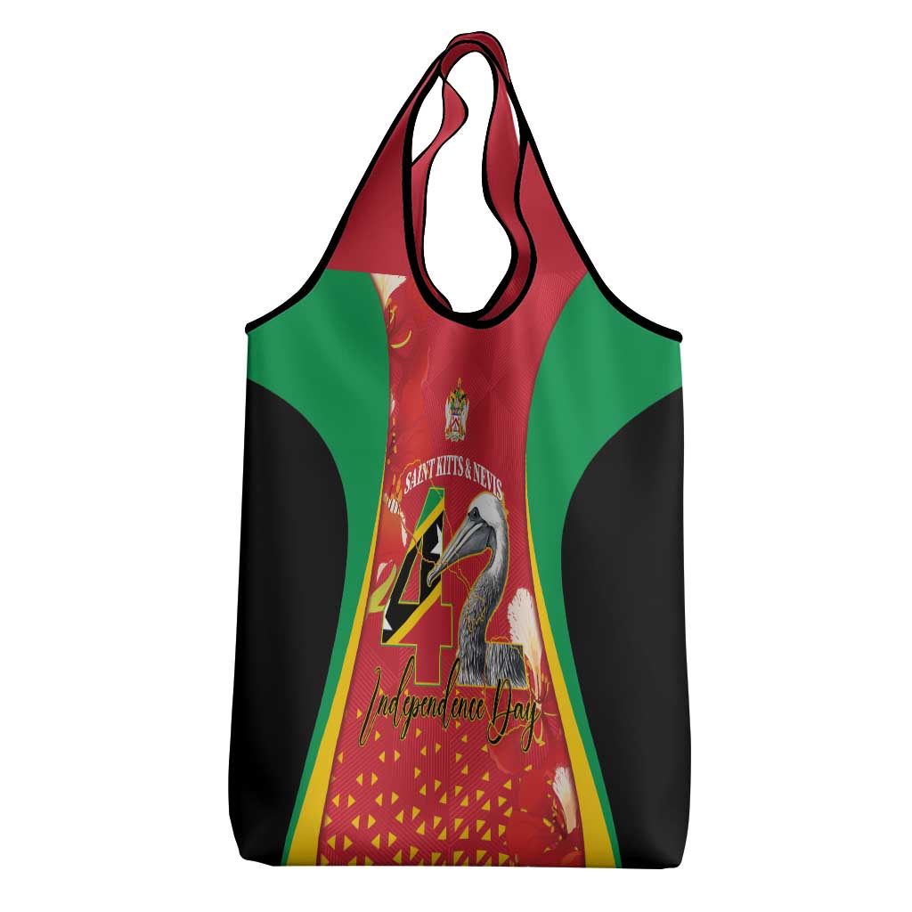 Saint Kitts and Nevis Grocery Bag Pelican 42nd Independence Anniversary - Wonder Print Shop