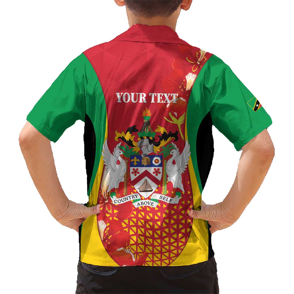 Personalized Saint Kitts and Nevis Hawaiian Shirt Pelican 42nd Independence Anniversary - Wonder Print Shop