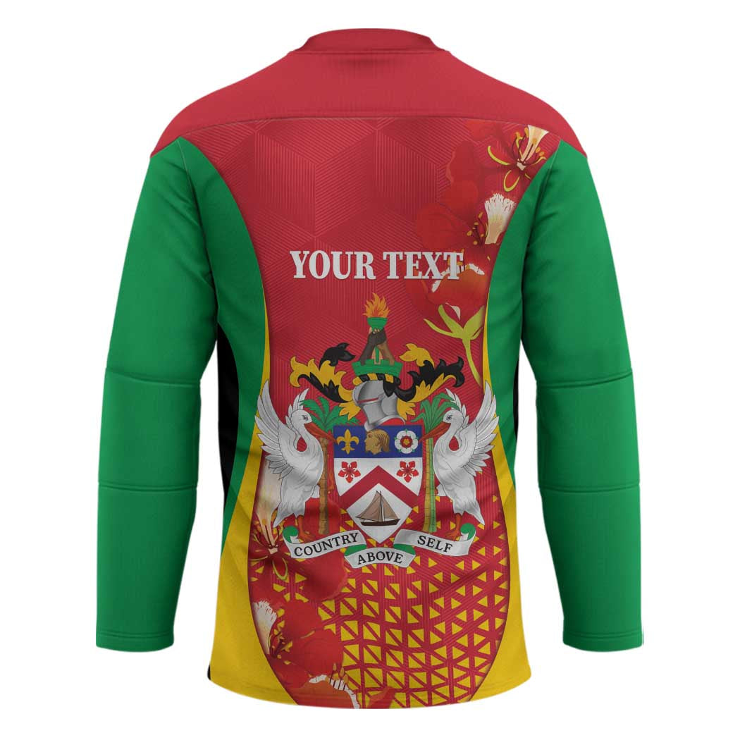 Personalized Saint Kitts and Nevis Hockey Jersey Pelican 42nd Independence Anniversary - Wonder Print Shop