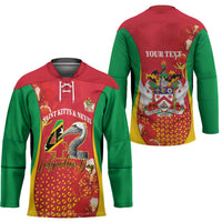 Personalized Saint Kitts and Nevis Hockey Jersey Pelican 42nd Independence Anniversary - Wonder Print Shop