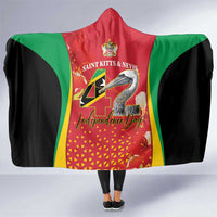 Saint Kitts and Nevis Hooded Blanket Pelican 42nd Independence Anniversary - Wonder Print Shop