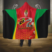 Saint Kitts and Nevis Hooded Blanket Pelican 42nd Independence Anniversary - Wonder Print Shop