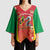 Personalized Saint Kitts and Nevis Kimono Sleeve Blouse Pelican 42nd Independence Anniversary - Wonder Print Shop