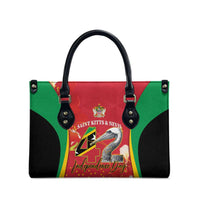 Saint Kitts and Nevis Leather Bag Pelican 42nd Independence Anniversary - Wonder Print Shop