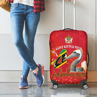 Saint Kitts and Nevis Luggage Cover Pelican 42nd Independence Anniversary - Wonder Print Shop