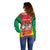Personalized Saint Kitts and Nevis Off Shoulder Sweater Pelican 42nd Independence Anniversary - Wonder Print Shop