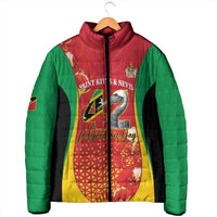 Personalized Saint Kitts and Nevis Padded Jacket Pelican 42nd Independence Anniversary - Wonder Print Shop