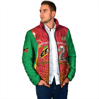 Personalized Saint Kitts and Nevis Padded Jacket Pelican 42nd Independence Anniversary - Wonder Print Shop