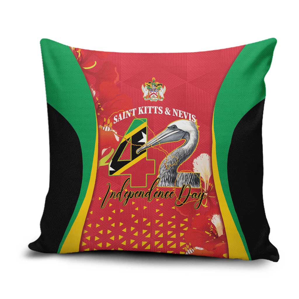 Saint Kitts and Nevis Pillow Cover Pelican 42nd Independence Anniversary - Wonder Print Shop