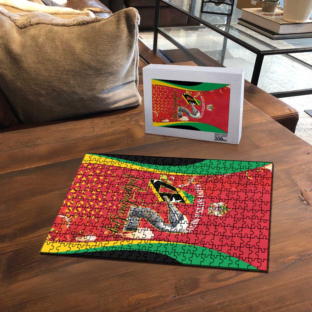 Saint Kitts and Nevis Puzzle Pelican 42nd Independence Anniversary - Wonder Print Shop