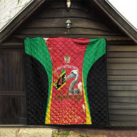 Saint Kitts and Nevis Quilt Pelican 42nd Independence Anniversary - Wonder Print Shop