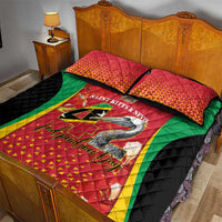 Saint Kitts and Nevis Quilt Bed Set Pelican 42nd Independence Anniversary - Wonder Print Shop