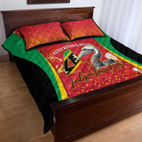 Saint Kitts and Nevis Quilt Bed Set Pelican 42nd Independence Anniversary - Wonder Print Shop