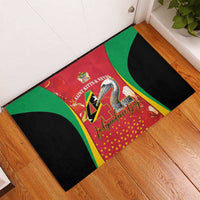 Saint Kitts and Nevis Rubber Doormat Pelican 42nd Independence Anniversary - Wonder Print Shop