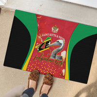 Saint Kitts and Nevis Rubber Doormat Pelican 42nd Independence Anniversary - Wonder Print Shop