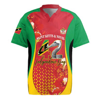 Personalized Saint Kitts and Nevis Rugby Jersey Pelican 42nd Independence Anniversary - Wonder Print Shop