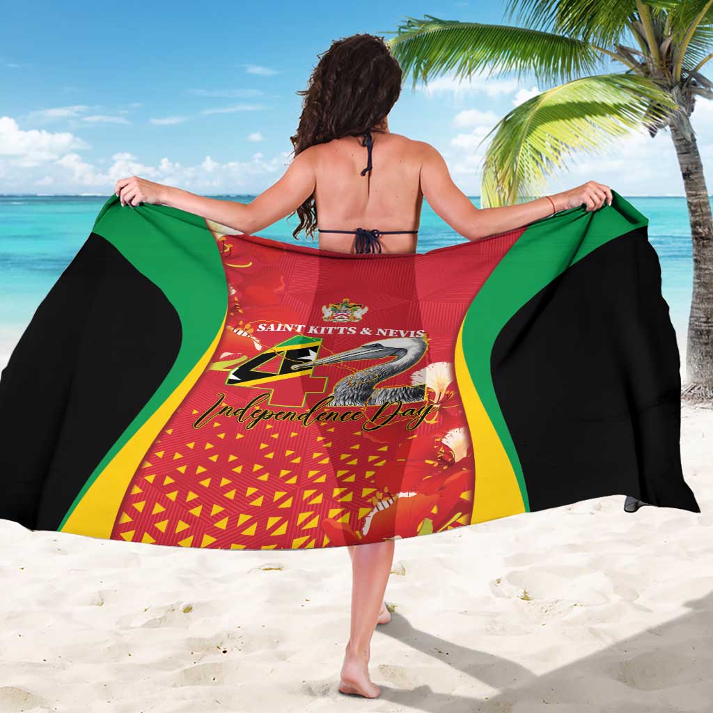 Saint Kitts and Nevis Sarong Pelican 42nd Independence Anniversary - Wonder Print Shop