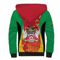 Personalized Saint Kitts and Nevis Sherpa Hoodie Pelican 42nd Independence Anniversary - Wonder Print Shop