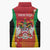 Personalized Saint Kitts and Nevis Sleeveless Puffer Jacket Pelican 42nd Independence Anniversary - Wonder Print Shop