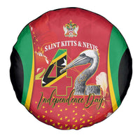 Saint Kitts and Nevis Spare Tire Cover Pelican 42nd Independence Anniversary - Wonder Print Shop