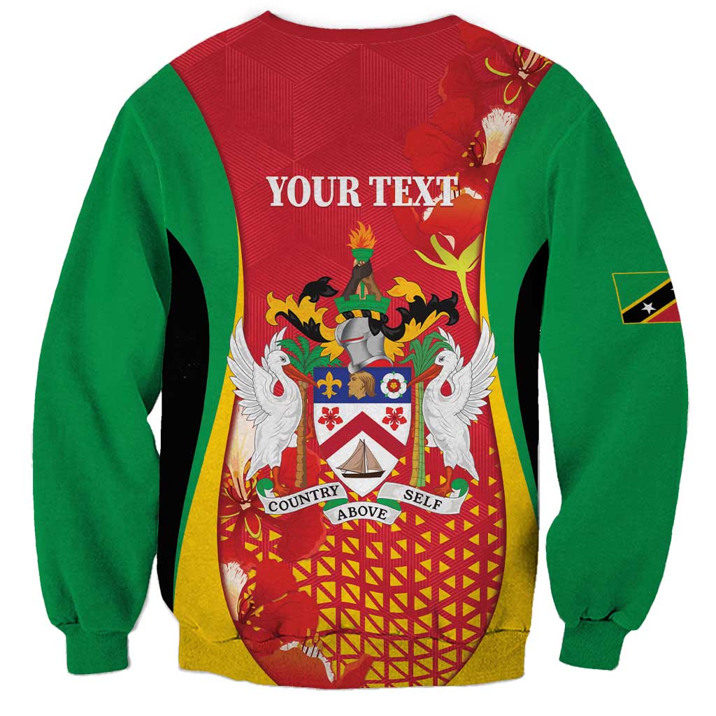 Personalized Saint Kitts and Nevis Sweatshirt Pelican 42nd Independence Anniversary - Wonder Print Shop