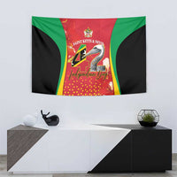 Saint Kitts and Nevis Tapestry Pelican 42nd Independence Anniversary - Wonder Print Shop