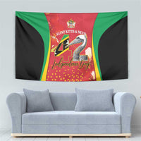 Saint Kitts and Nevis Tapestry Pelican 42nd Independence Anniversary - Wonder Print Shop