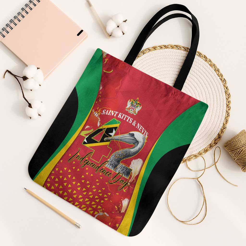 Saint Kitts and Nevis Tote Bag Pelican 42nd Independence Anniversary - Wonder Print Shop