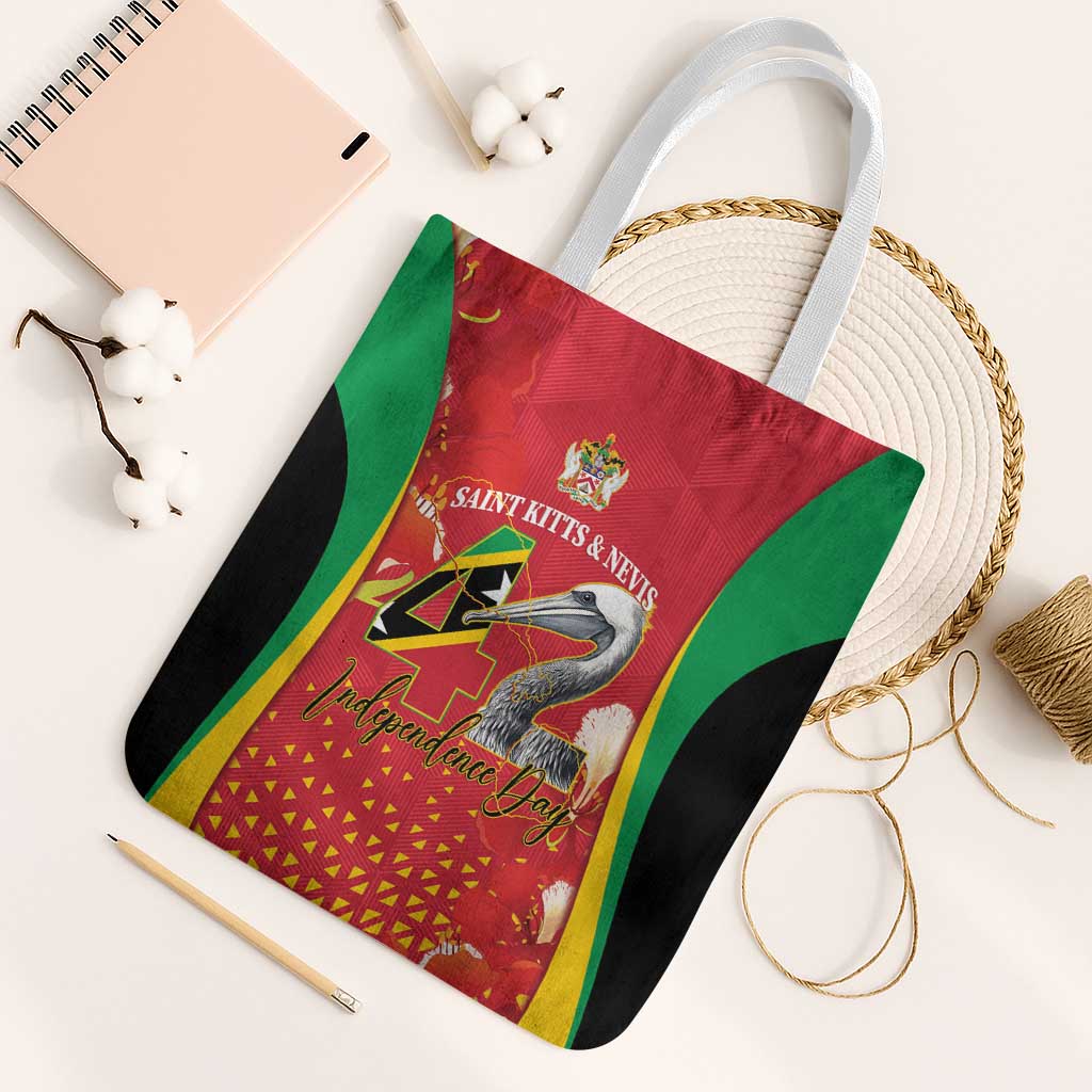 Saint Kitts and Nevis Tote Bag Pelican 42nd Independence Anniversary - Wonder Print Shop