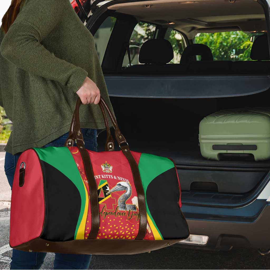 Saint Kitts and Nevis Travel Bag Pelican 42nd Independence Anniversary - Wonder Print Shop