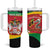Personalized Saint Kitts and Nevis Tumbler With Handle Pelican 42nd Independence Anniversary - Wonder Print Shop