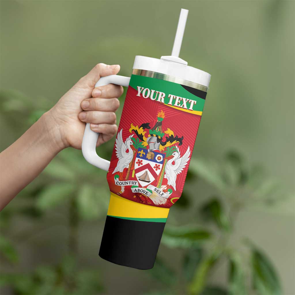 Personalized Saint Kitts and Nevis Tumbler With Handle Pelican 42nd Independence Anniversary - Wonder Print Shop